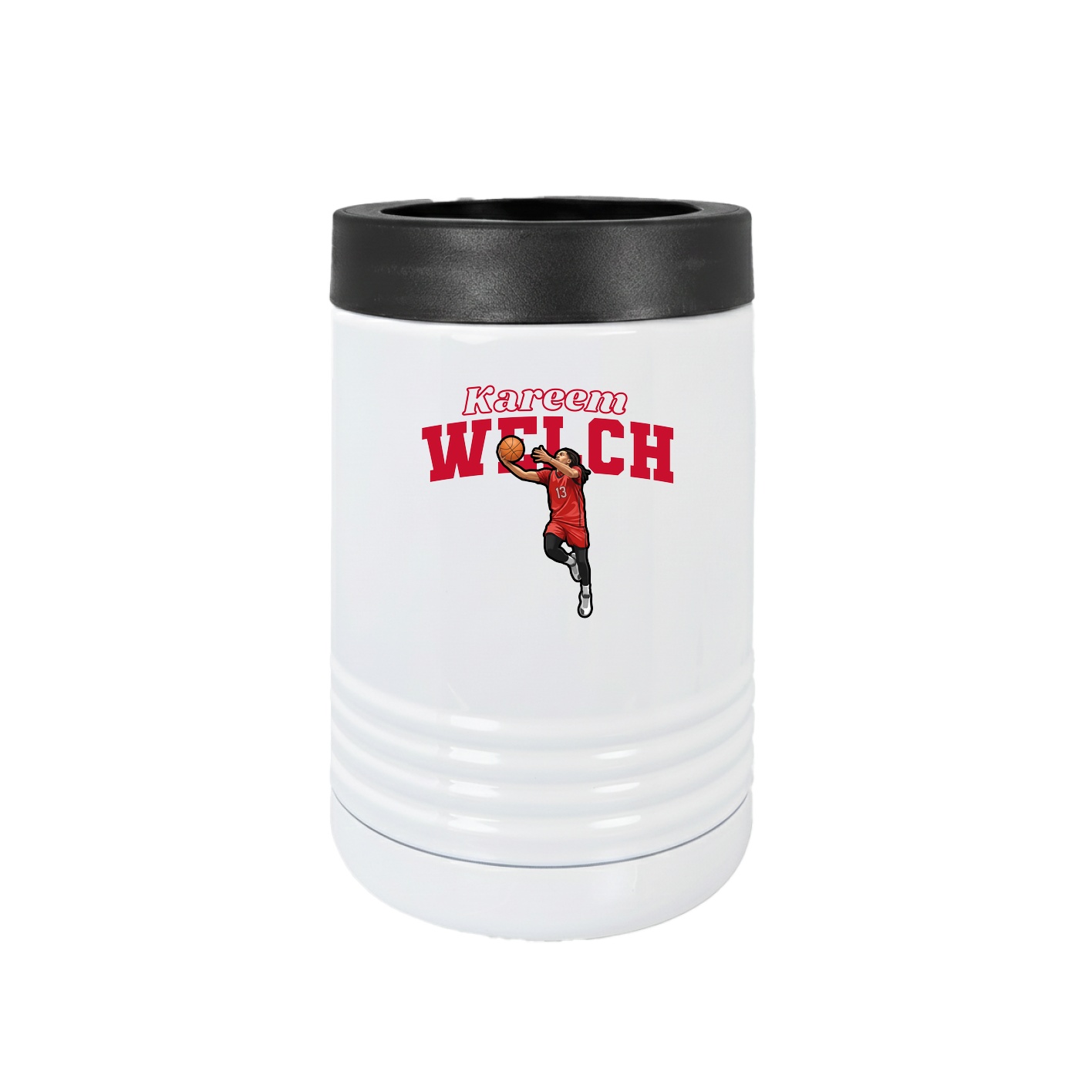 Beverage Holder — Name Arch in White