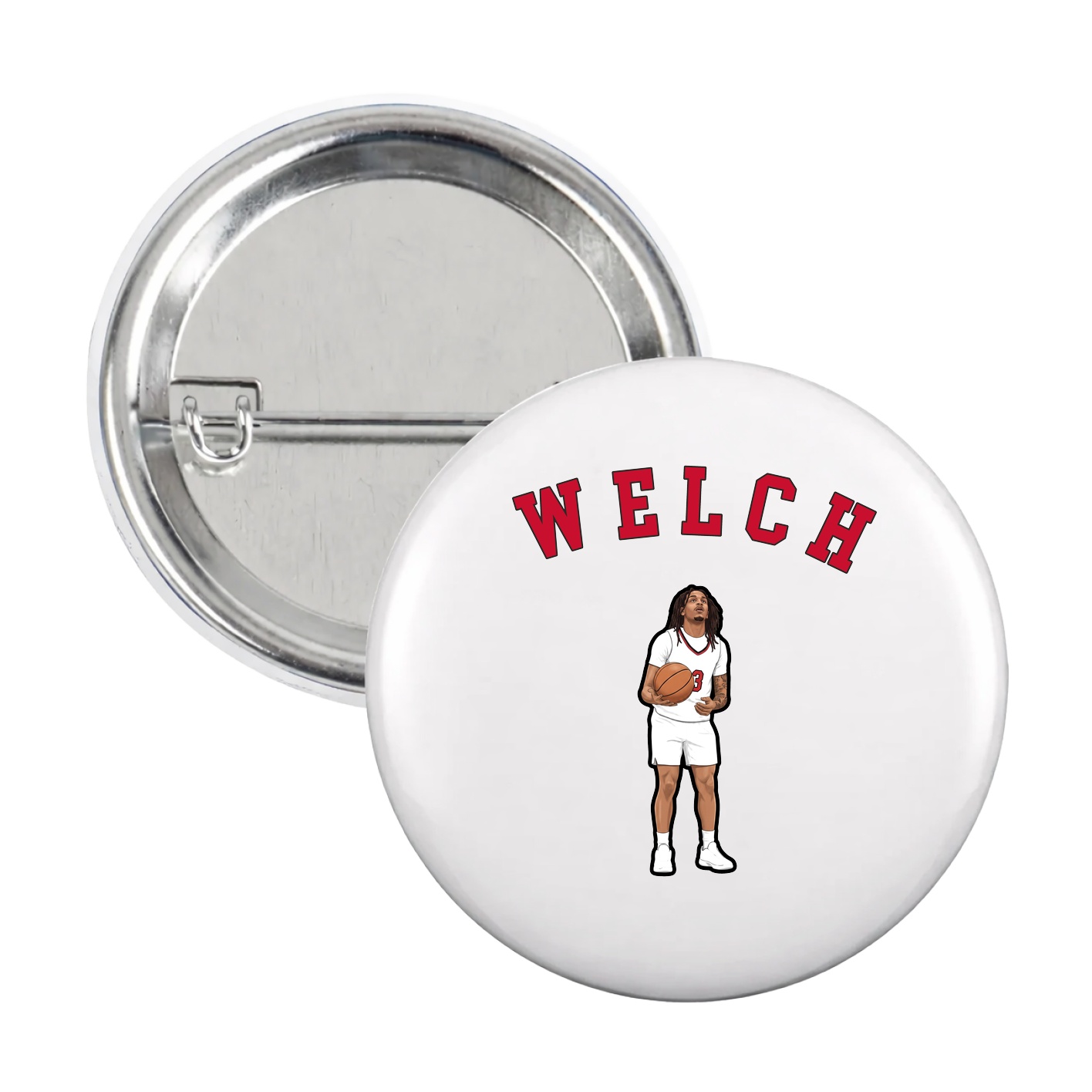 Game Day Button — Shirsey Arch in White