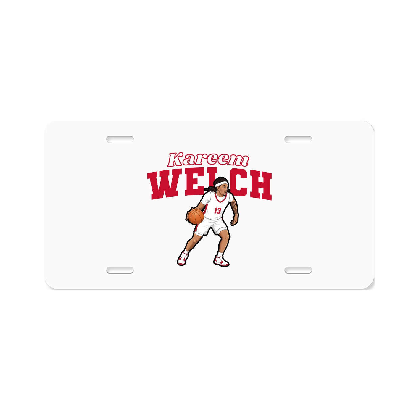 License Plate — Name Arch in Classic