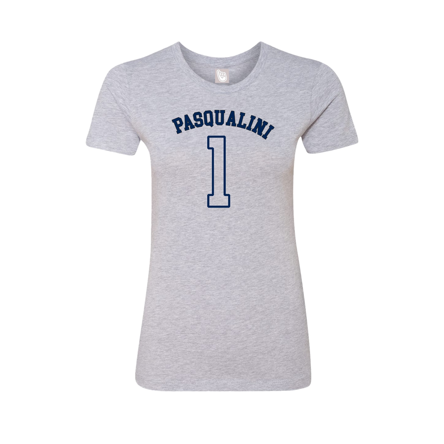 Fitted Women's Tee — Shirsey Arch in Grey
