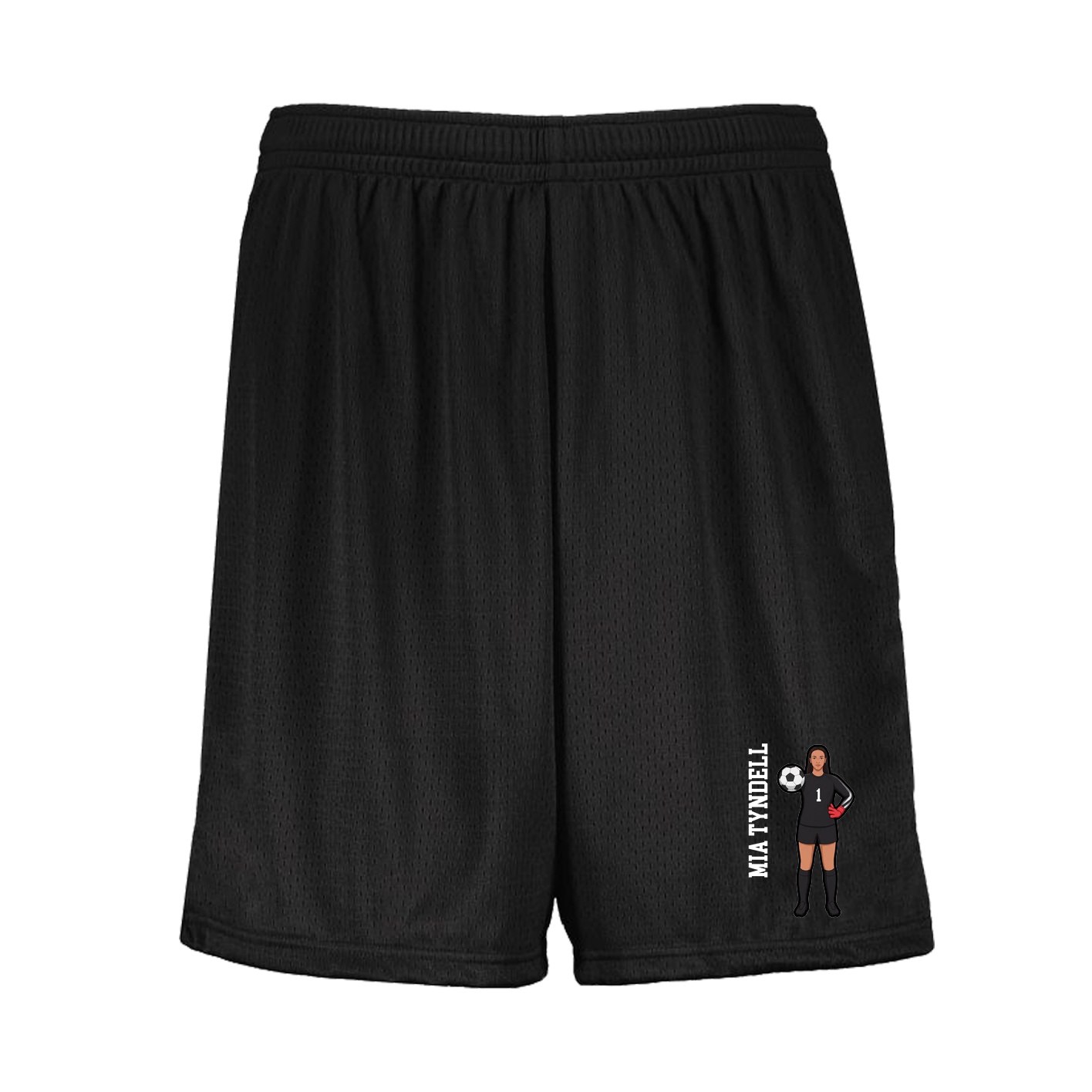 Shorts — Name Vertical in Black