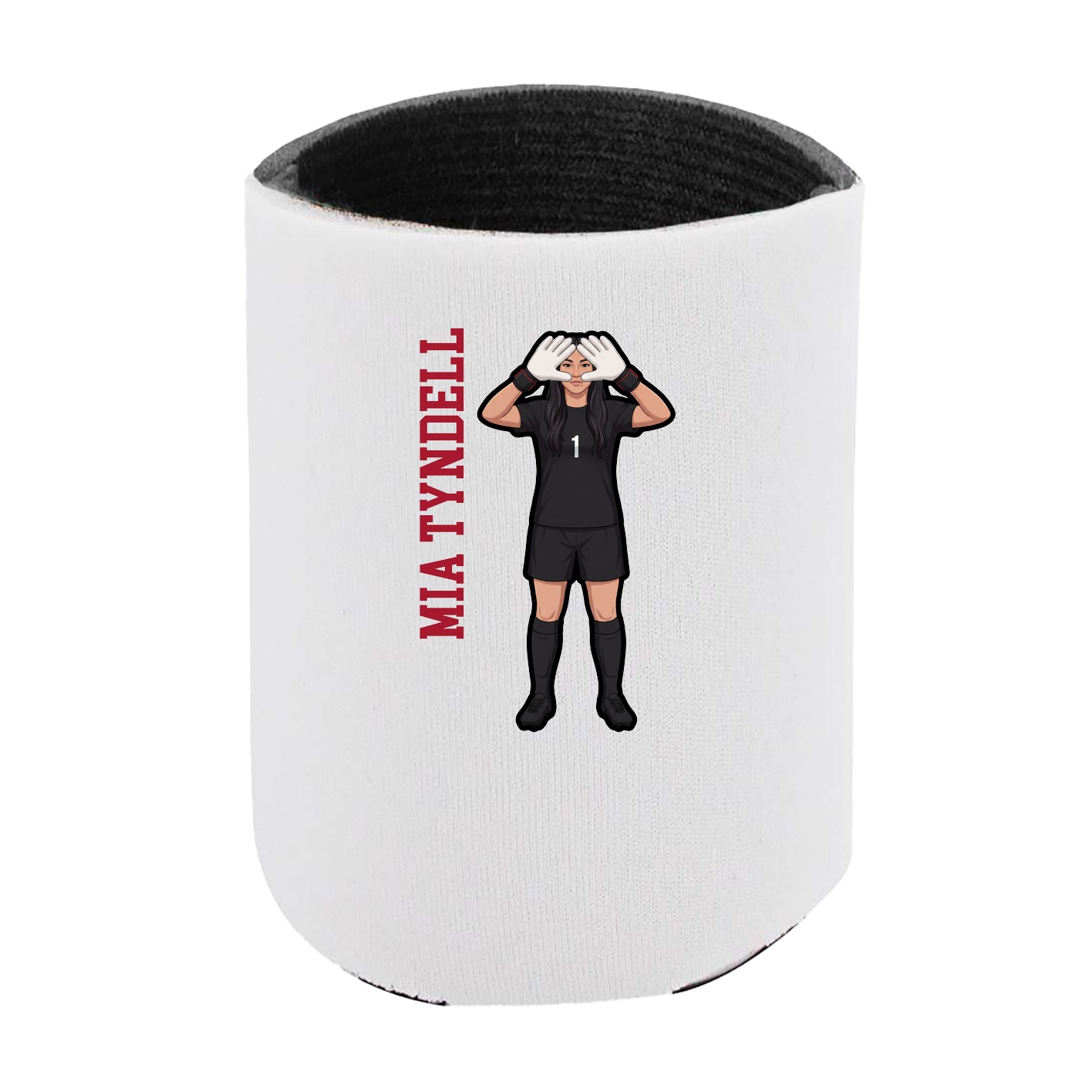 Can Holder — Name Vertical in White