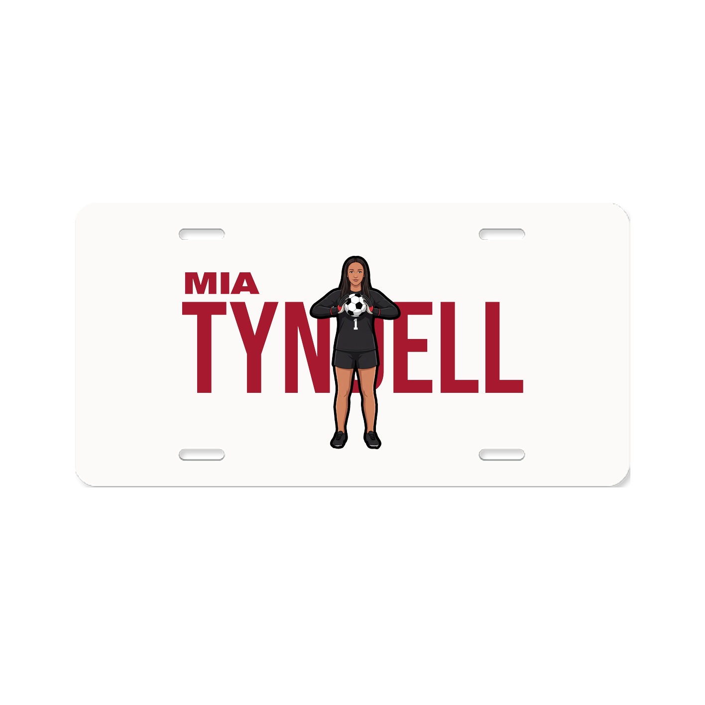 License Plate — Player Name in Classic