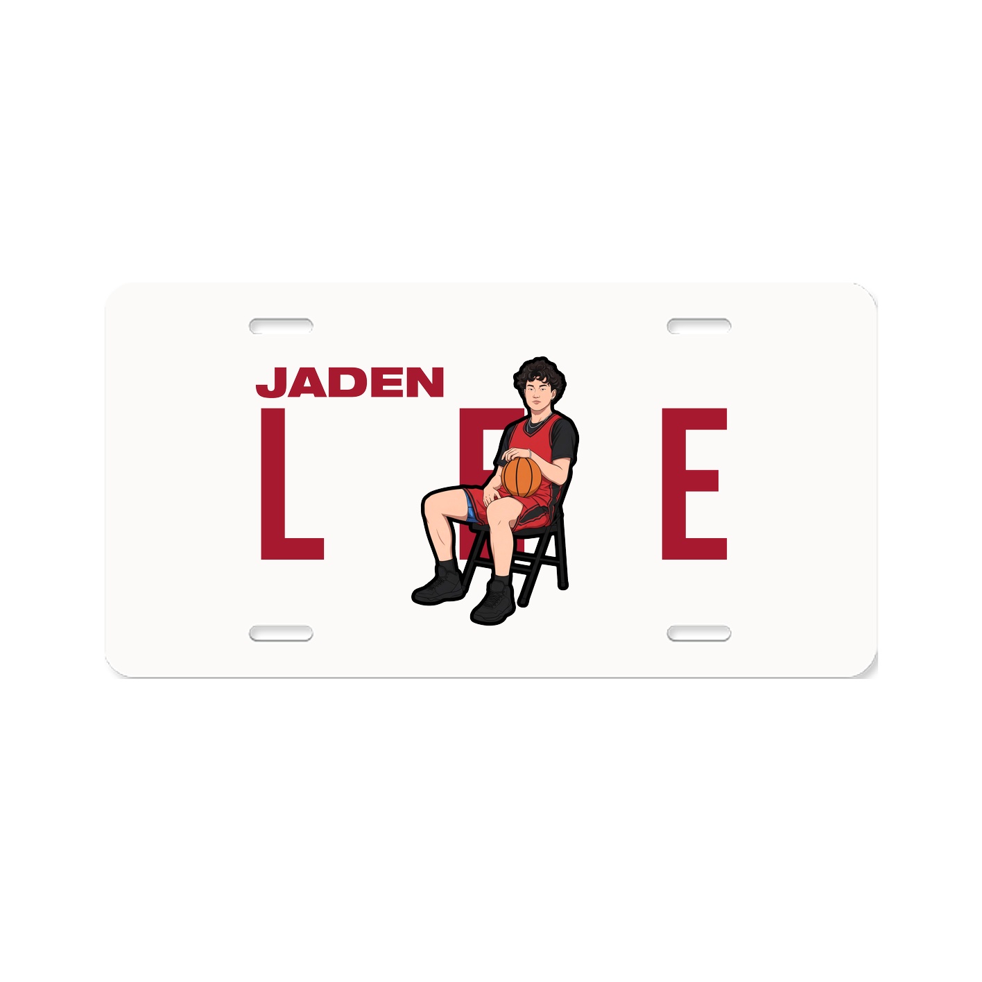 License Plate — Player Name in Classic