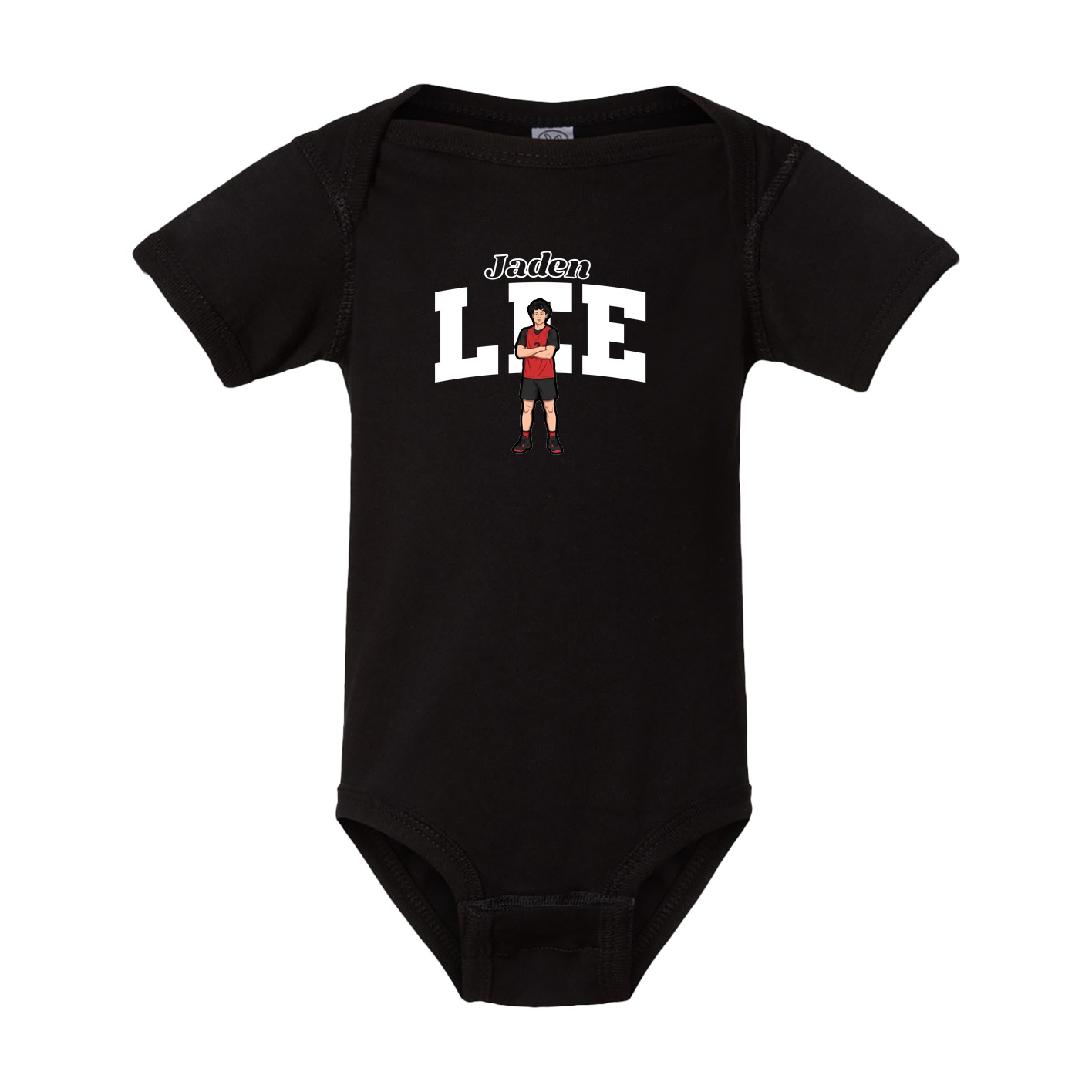 Baby Onesie — Name Arch in Black