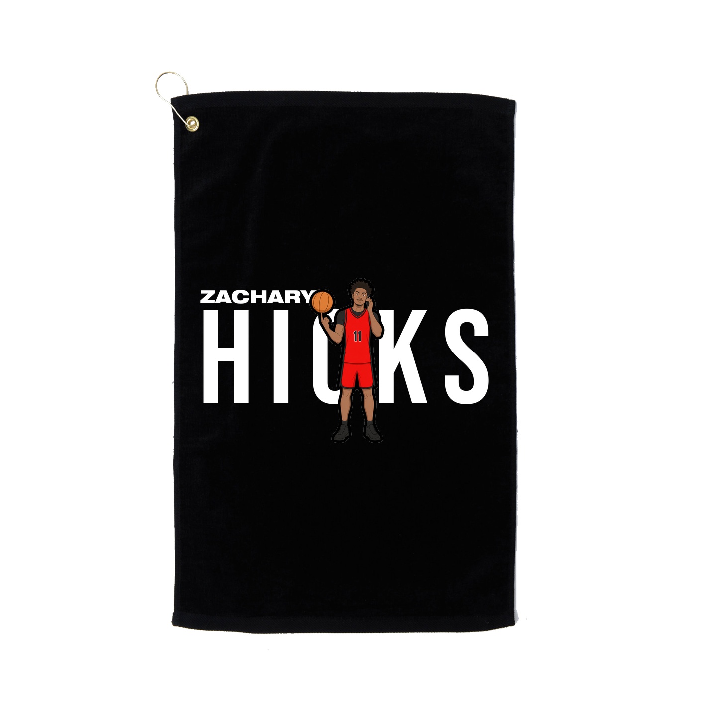 Golf Towel — Player Name in Black