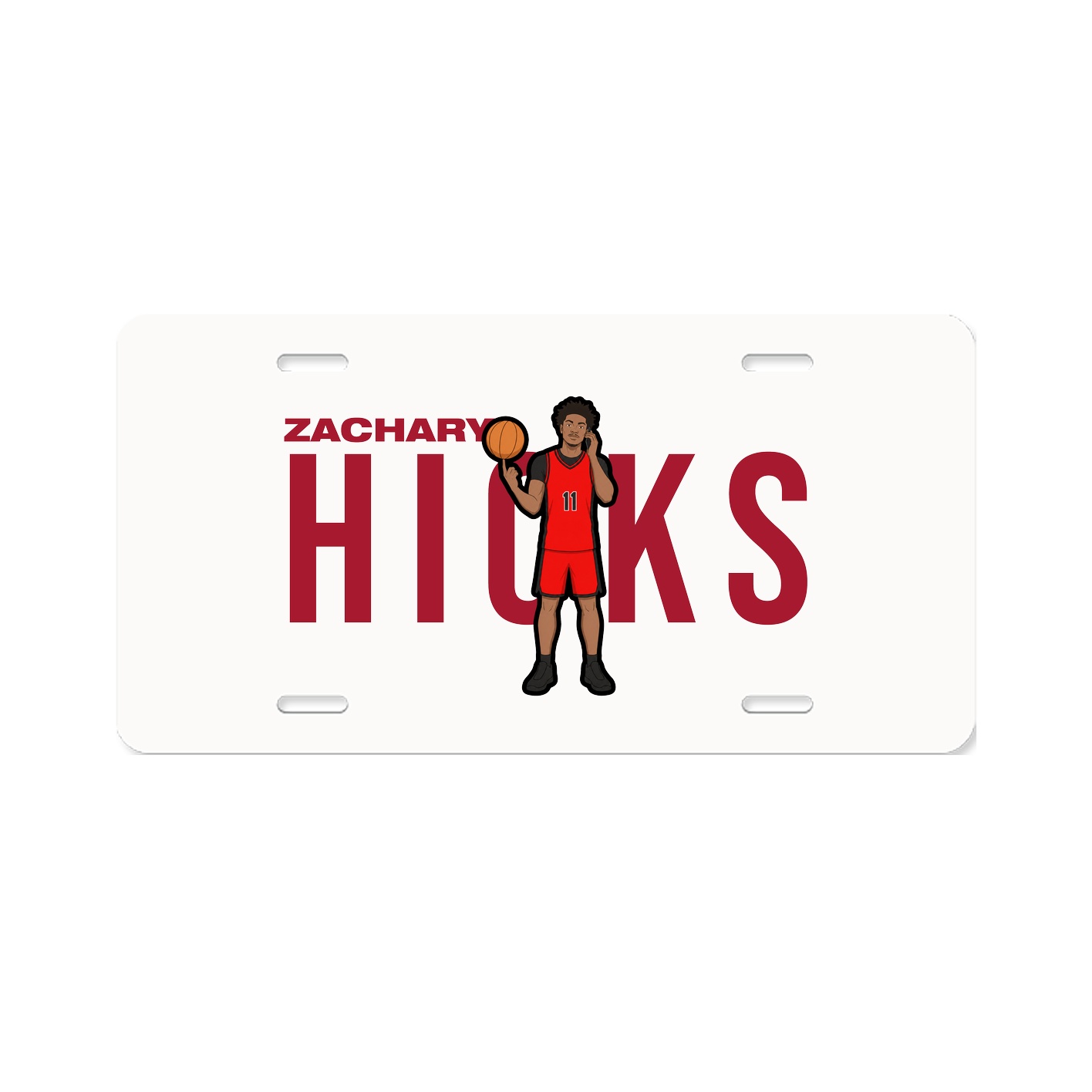 License Plate — Player Name in Classic