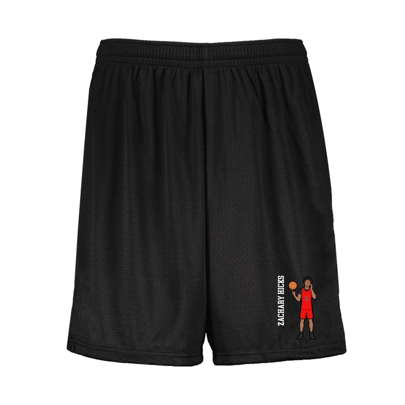 Shorts — Name Vertical in Black