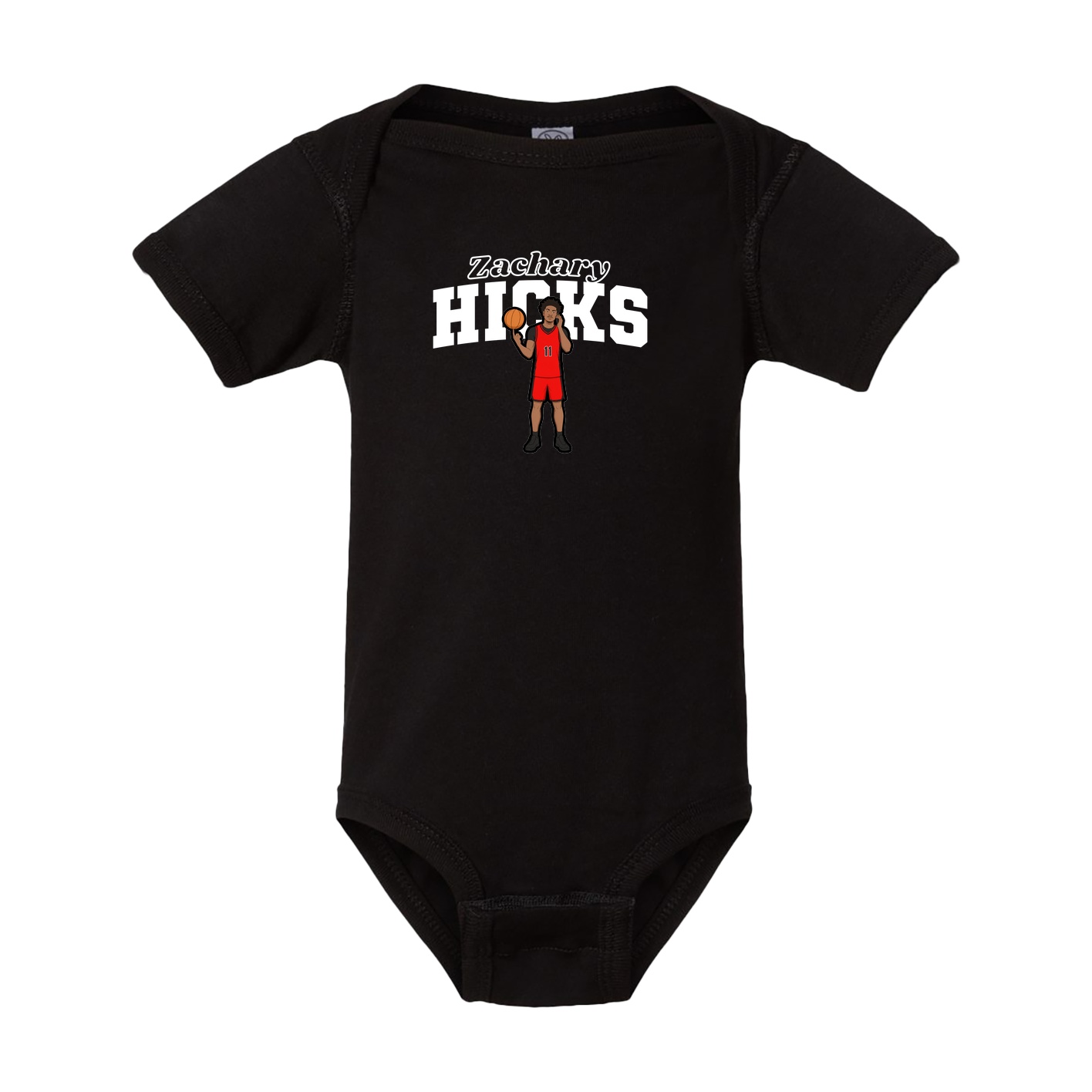 Baby Onesie — Name Arch in Black