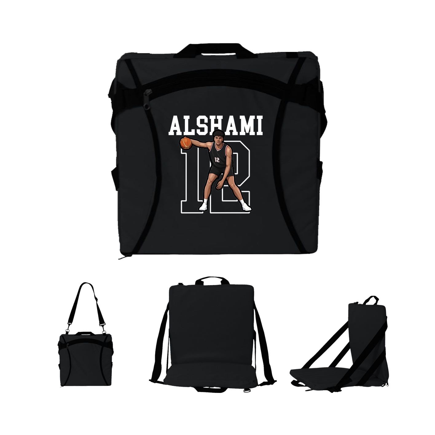 Folding Stadium Seat — Shirsey in Black