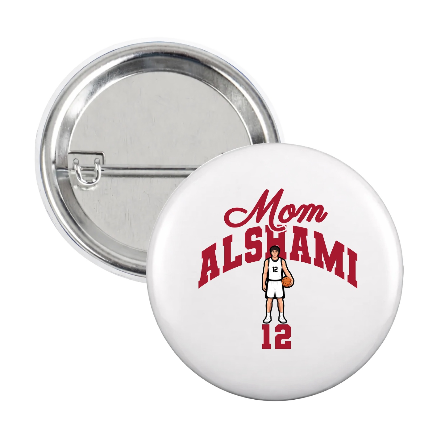 Game Day Button — Mothers Day Arch in White