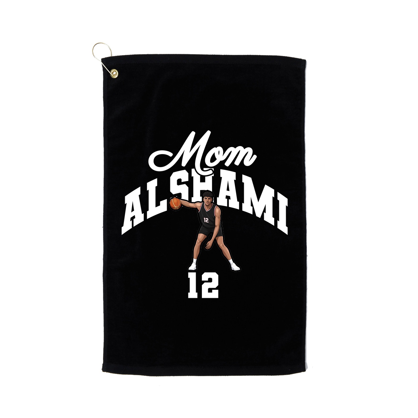 Golf Towel — Mothers Day Arch in Black