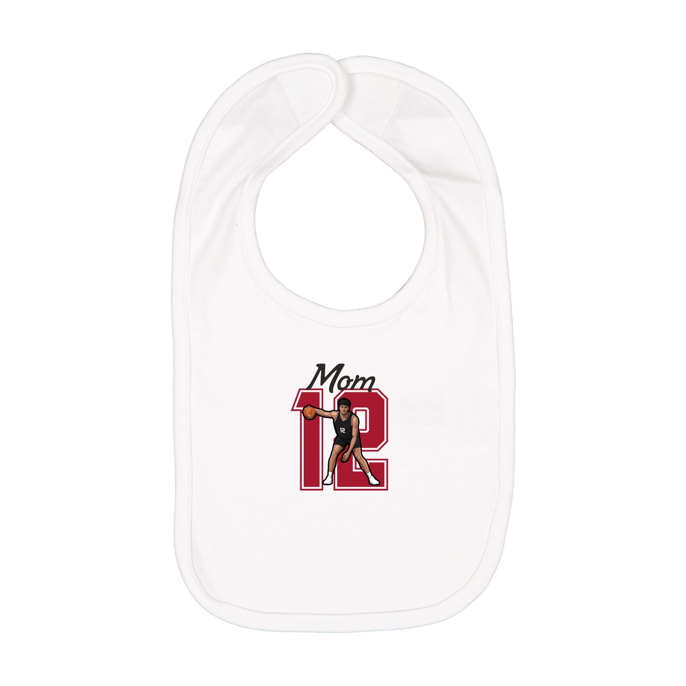 Infant Bib — Mothers Day Shirsey in White