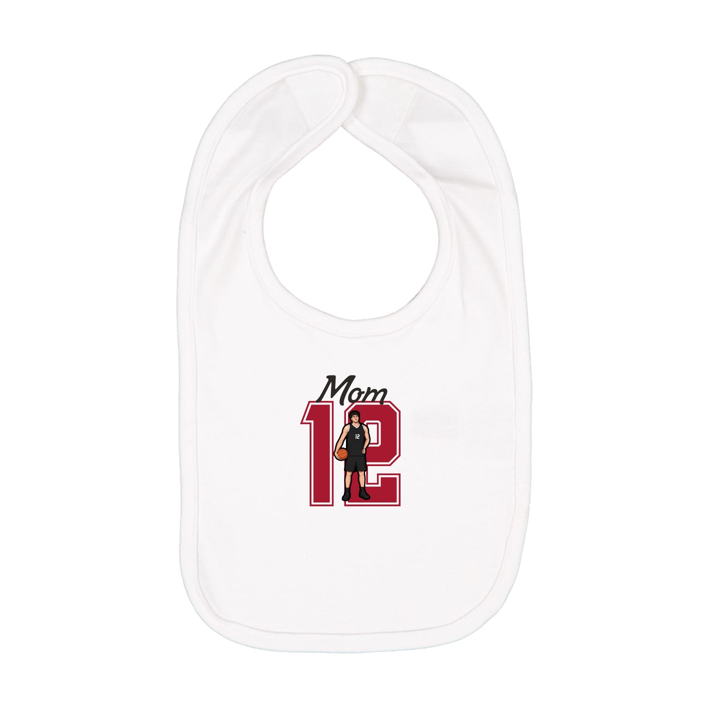 Infant Bib — Mothers Day Shirsey in White