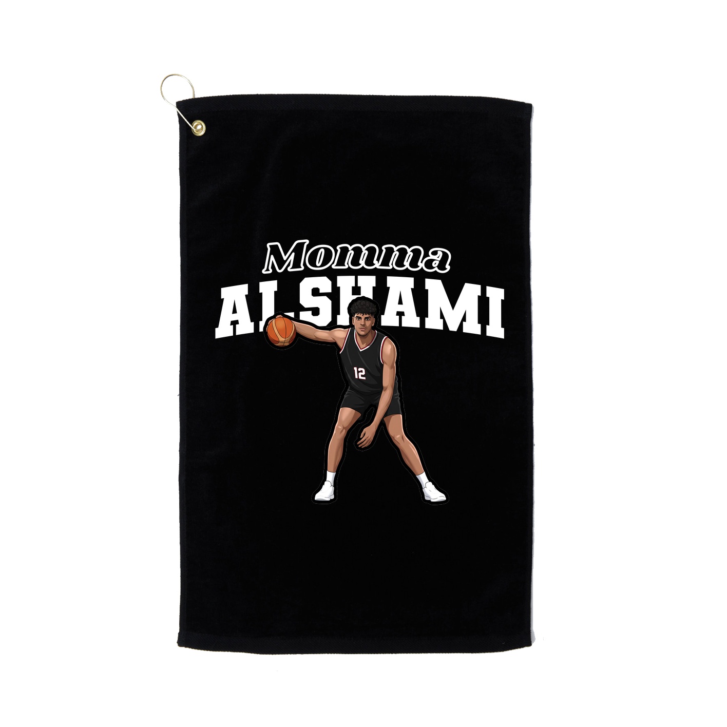 Golf Towel — Mothers Day Block in Black