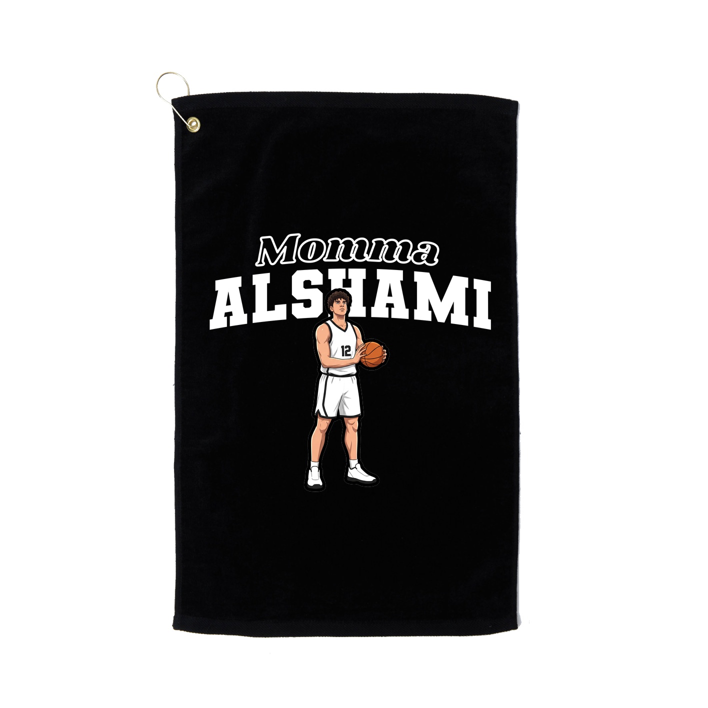 Golf Towel — Mothers Day Block in Black