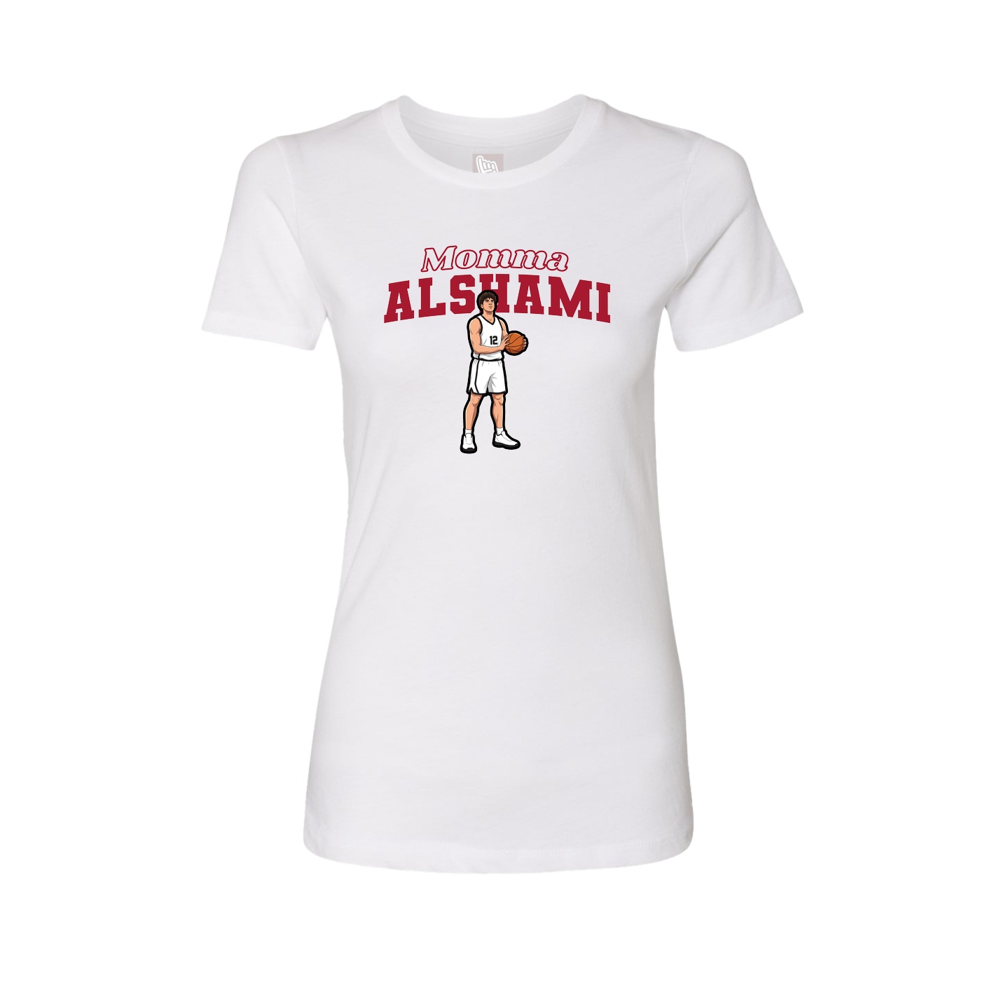 Womens Tee — Mothers Day Block in White