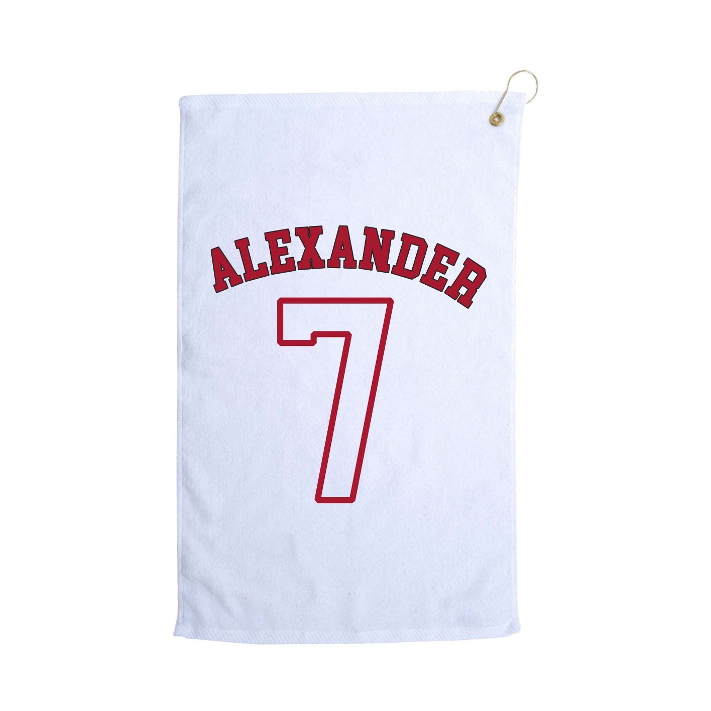 Golf Towel — Shirsey Arch in White