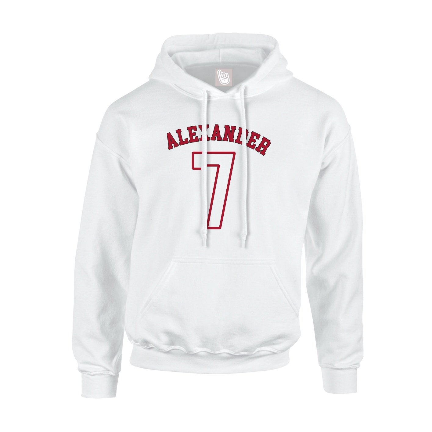 Youth Hoodie — Shirsey Arch in White