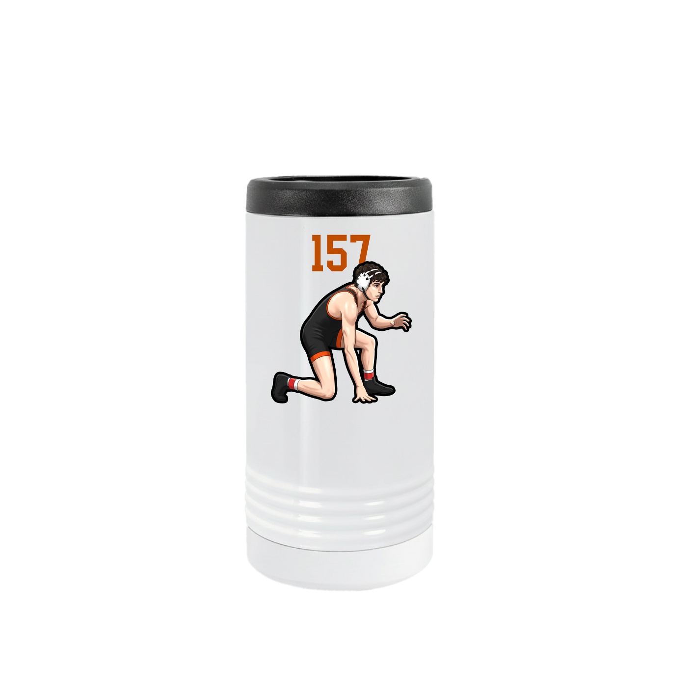 Slim Beverage Holder — Number Top in White