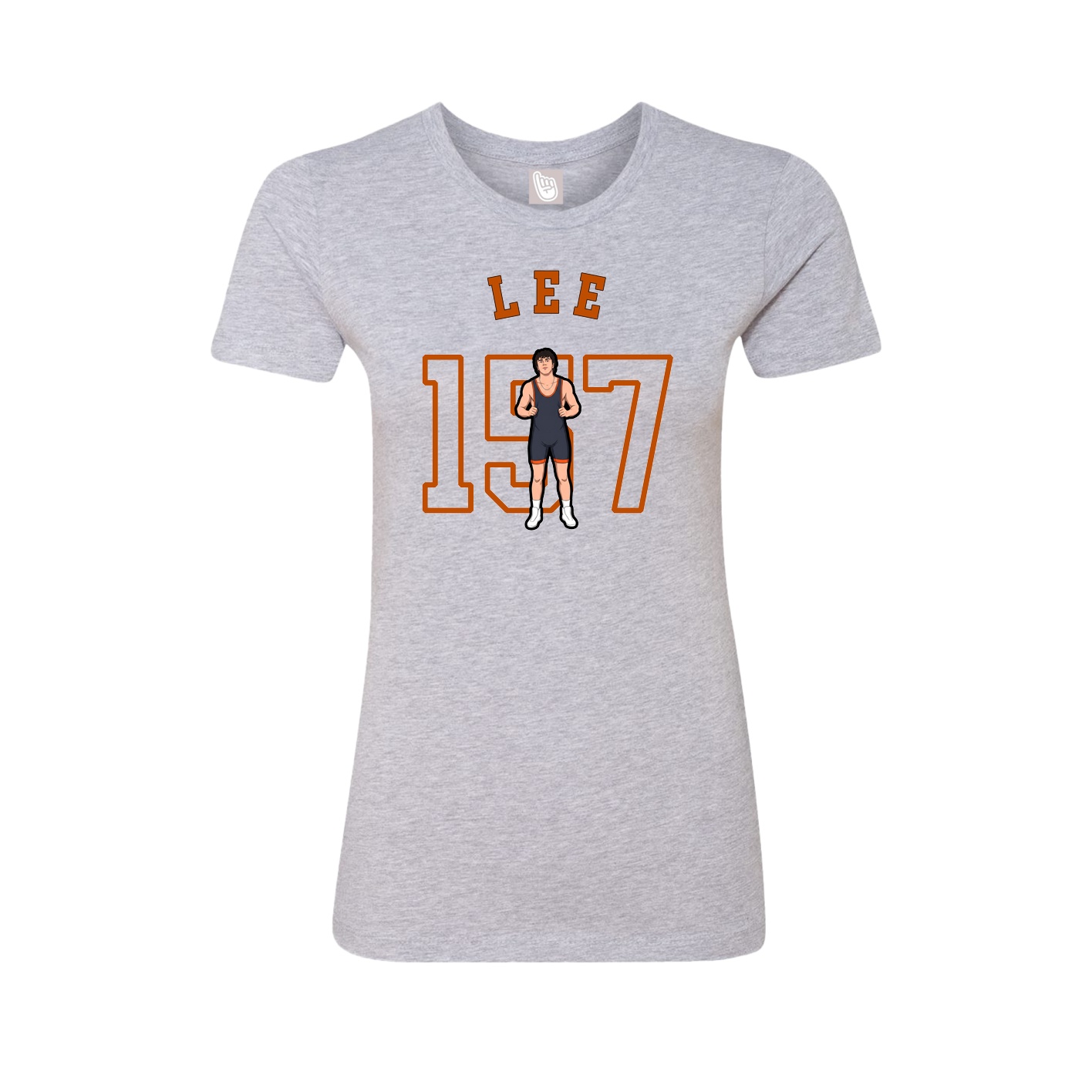 Fitted Women's Tee — Shirsey Arch in Grey