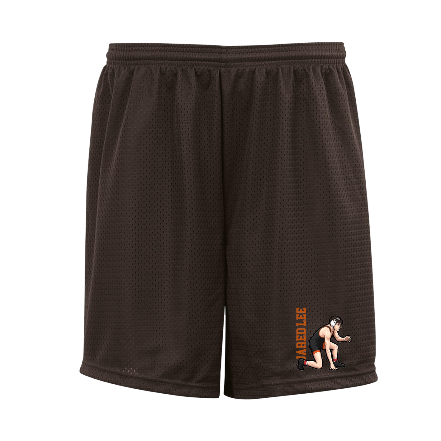 Shorts — Name Vertical in Brown