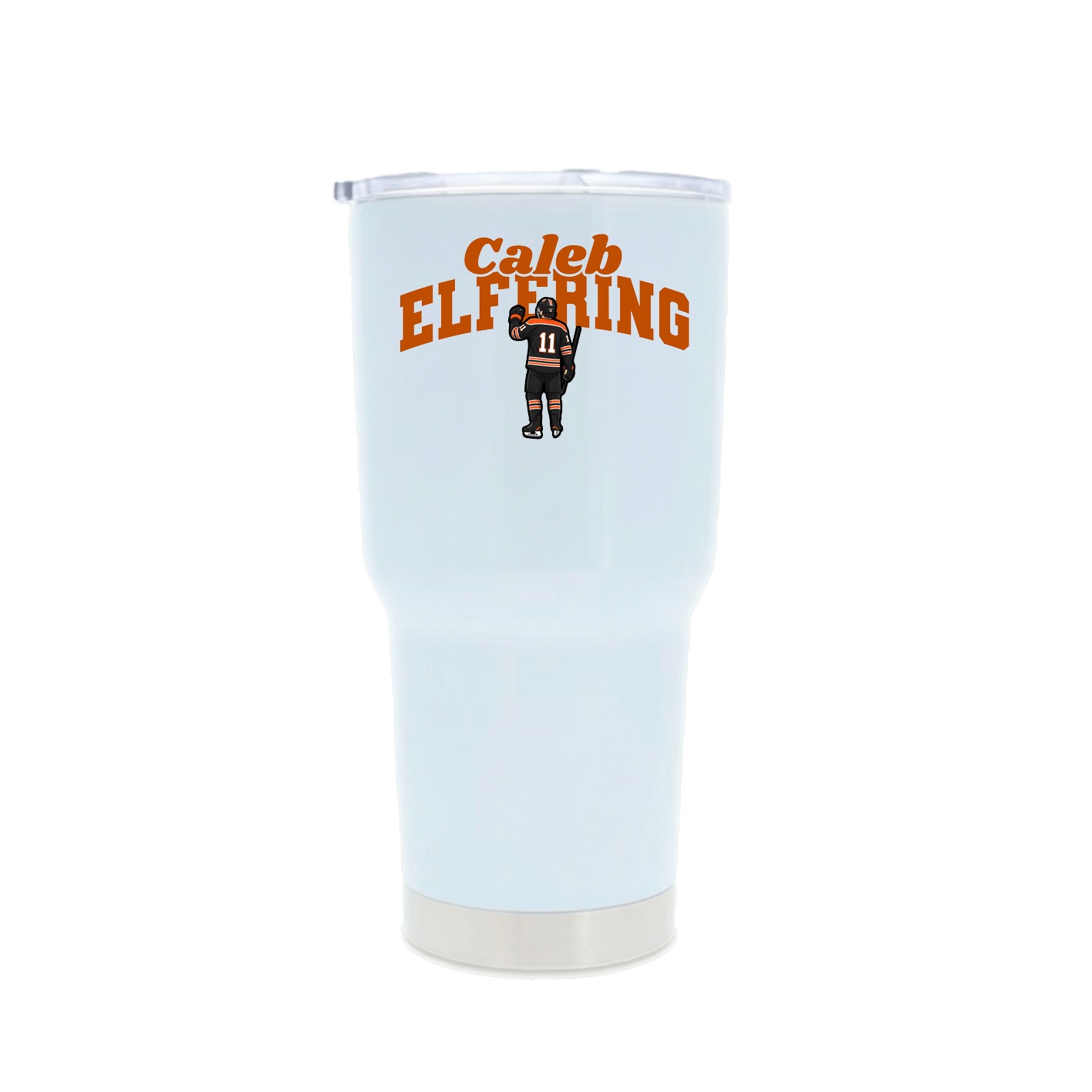 30oz Stainless Steel Tumbler — Signature Arch in White