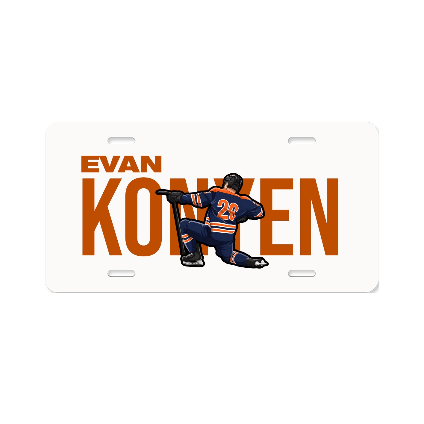 License Plate — Player Name in Classic
