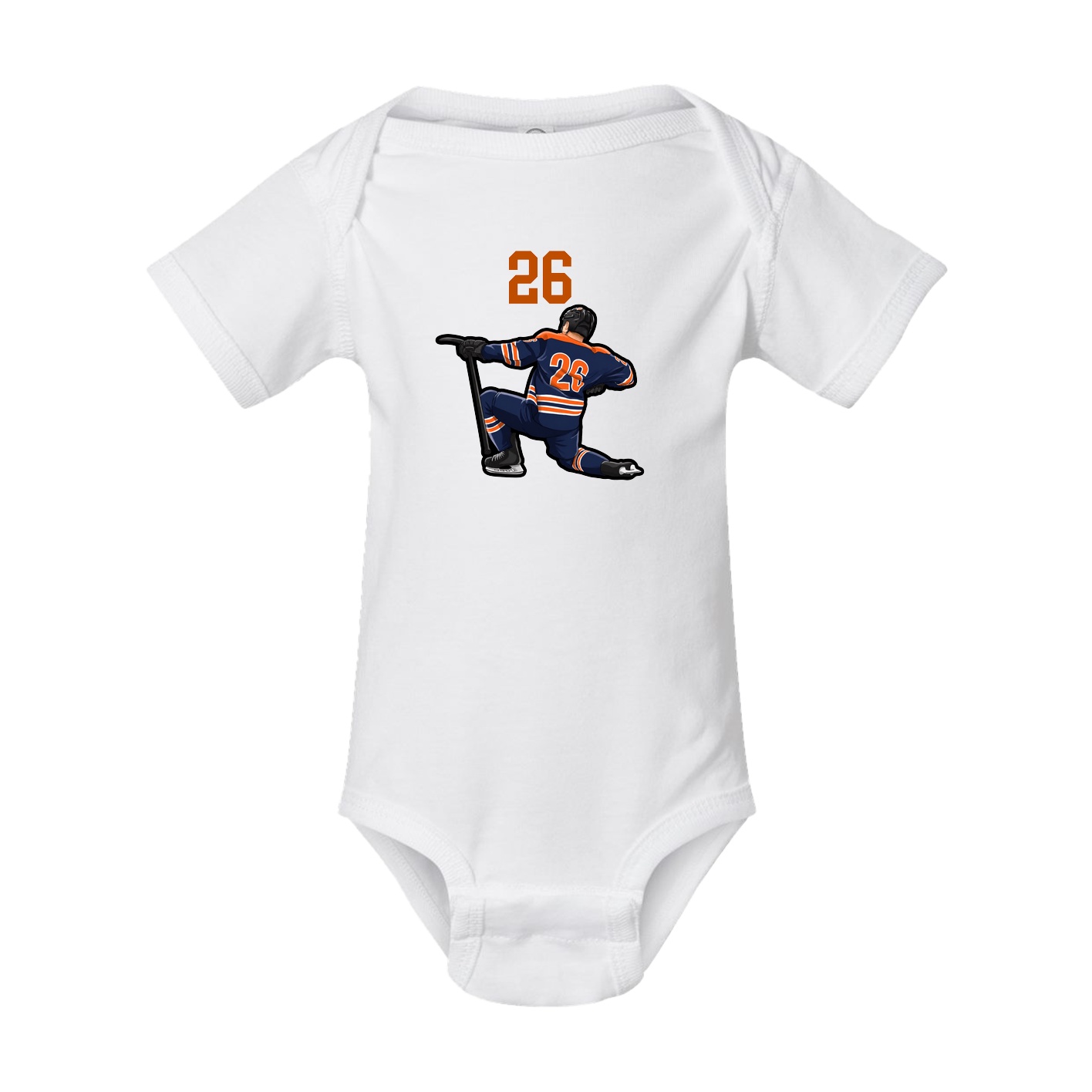 Baby Onesie — Number Top in White