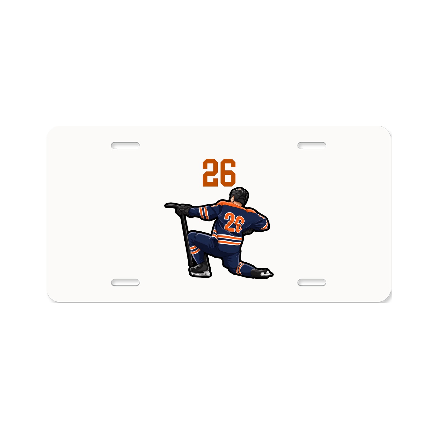 License Plate — Number Top in Classic