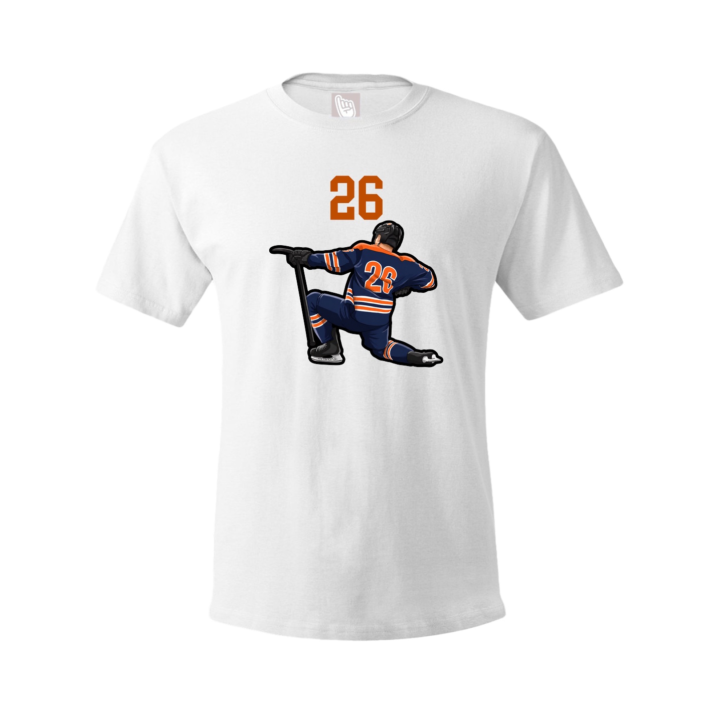 Youth Tee — Number Top in White