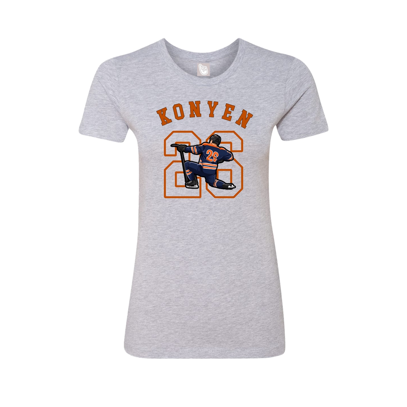 Fitted Women's Tee — Shirsey Arch in Grey