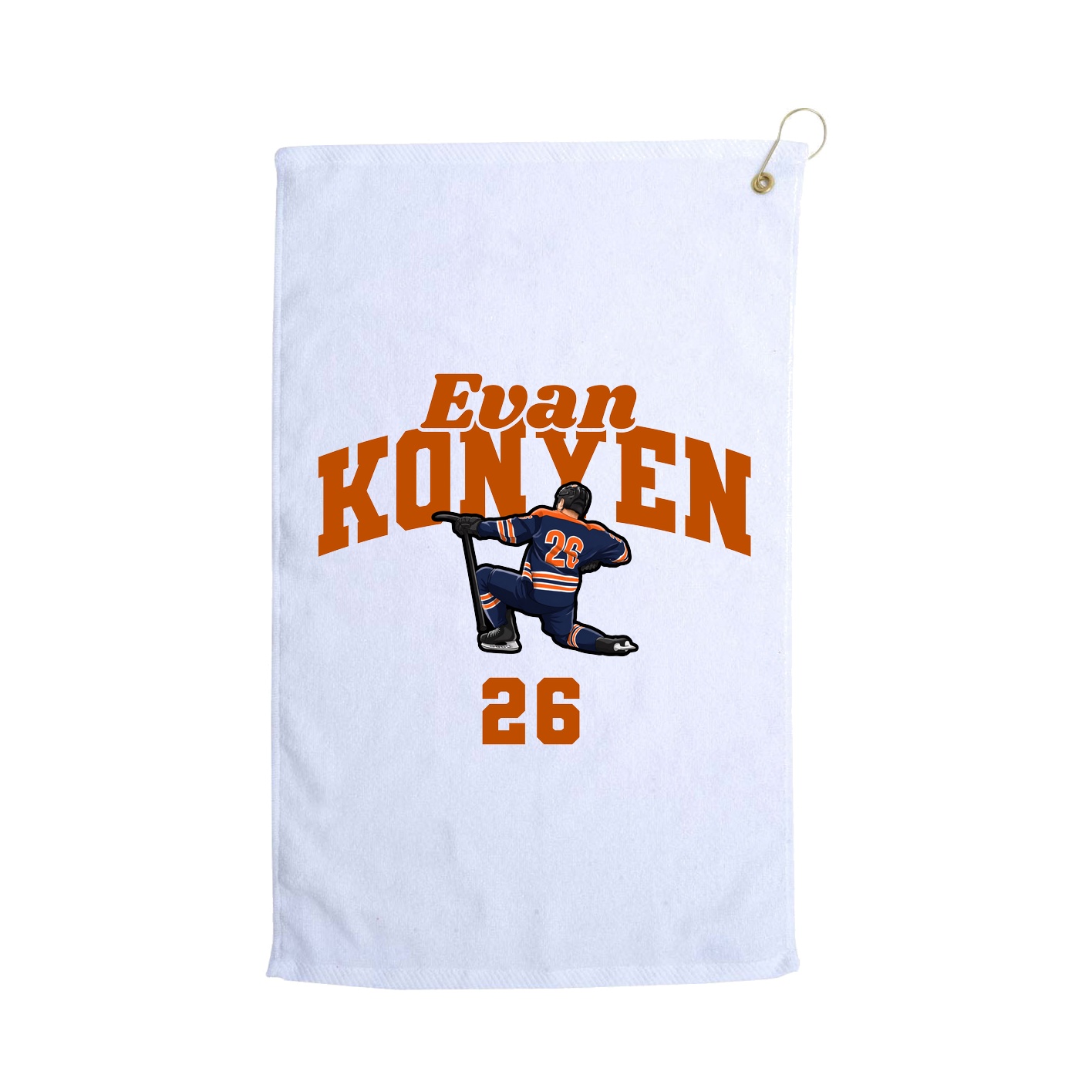 Golf Towel — Signature Arch in White