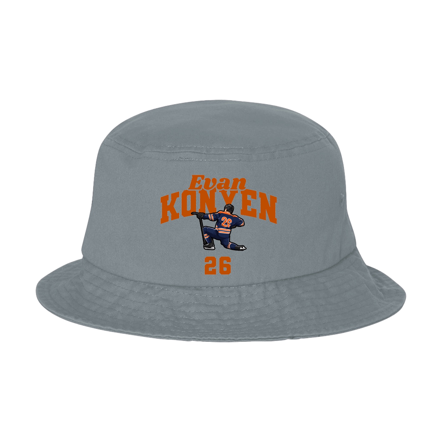 Bucket Cap — Signature Arch in Grey