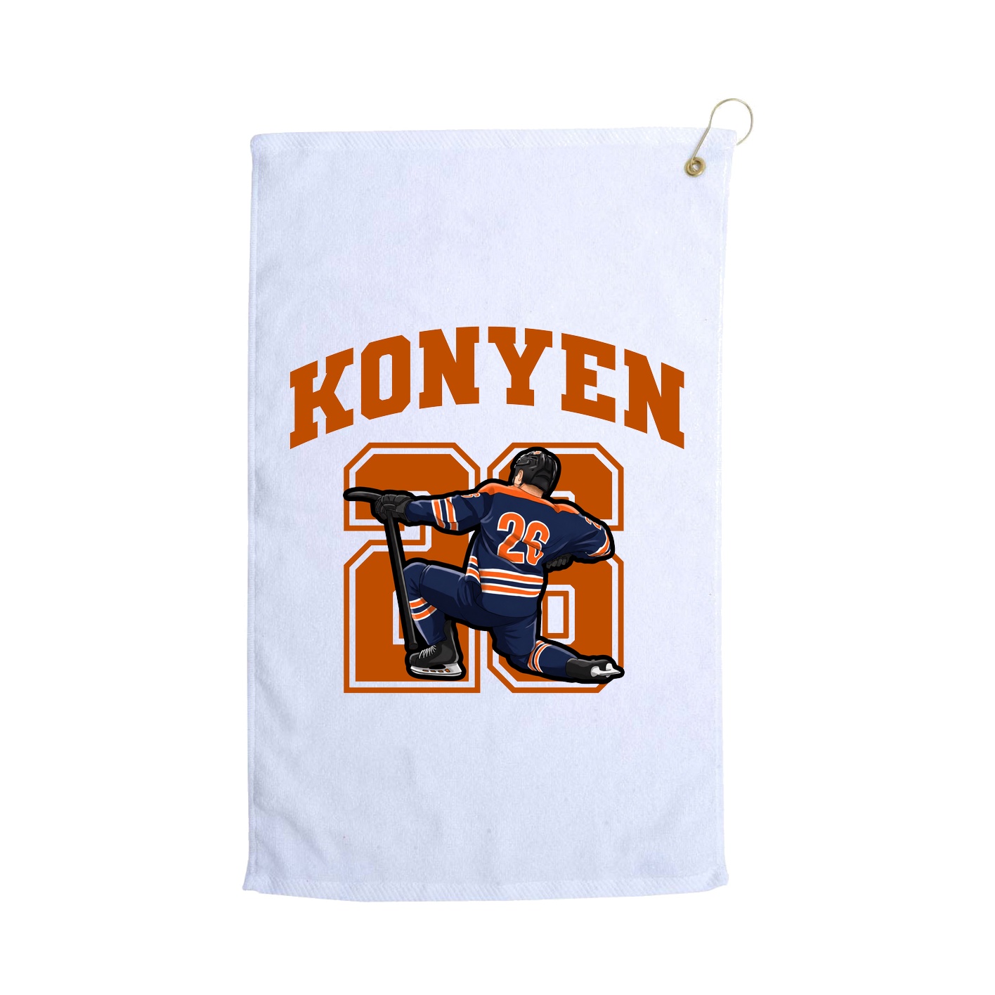 Golf Towel — Number in White