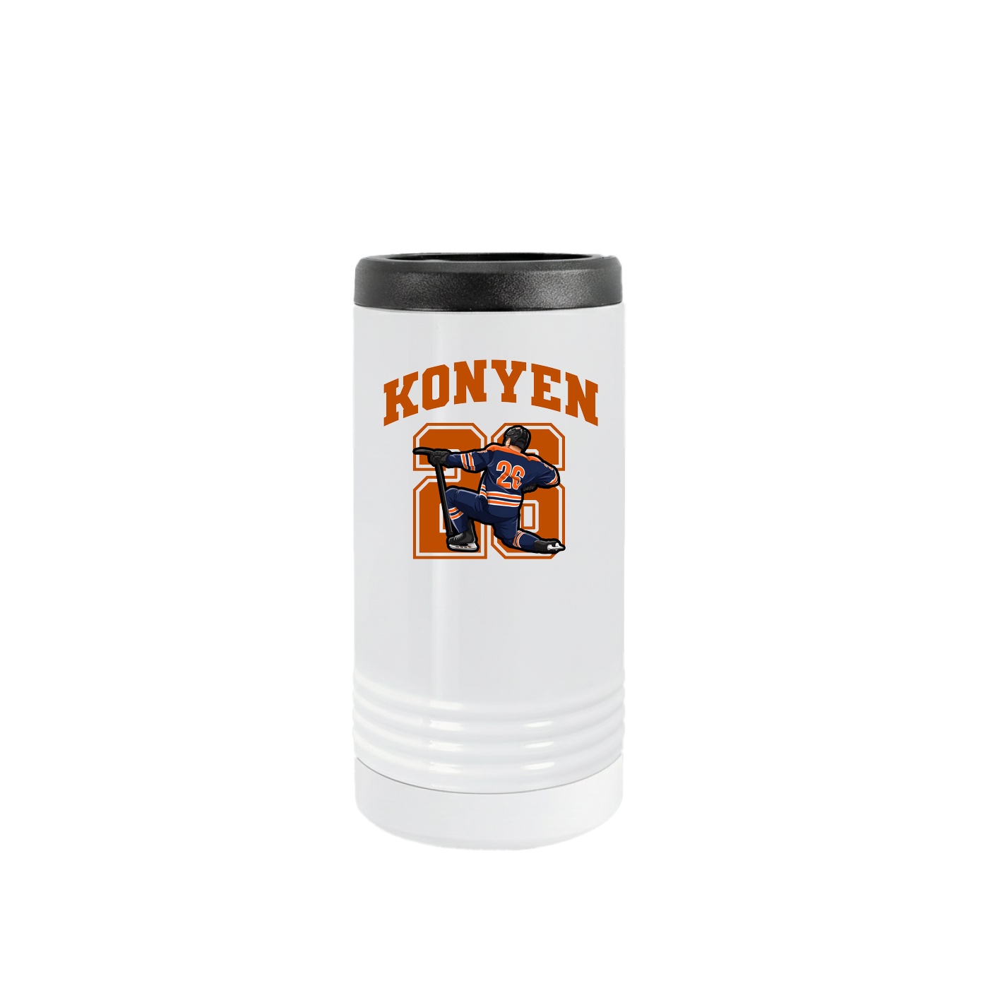 Slim Beverage Holder — Number in White
