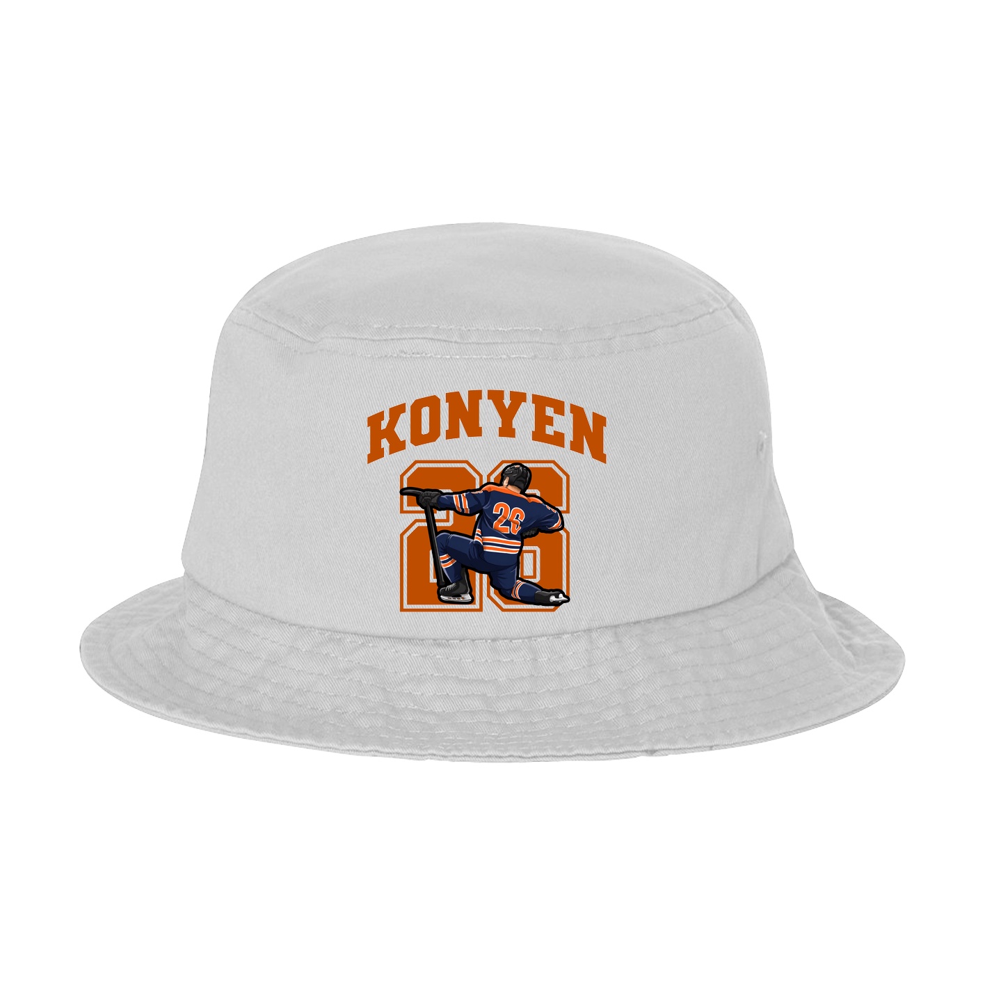 Bucket Cap — Number in White