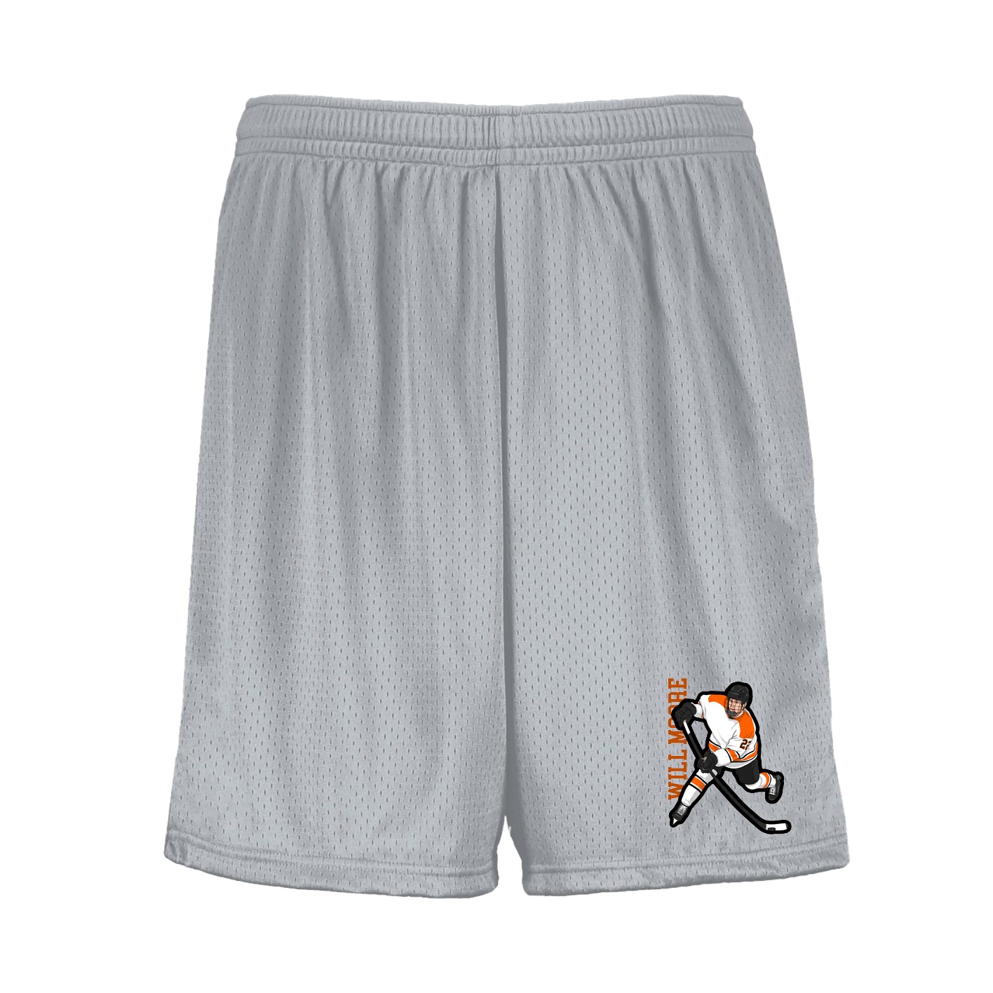 Shorts — Name Vertical in Silver