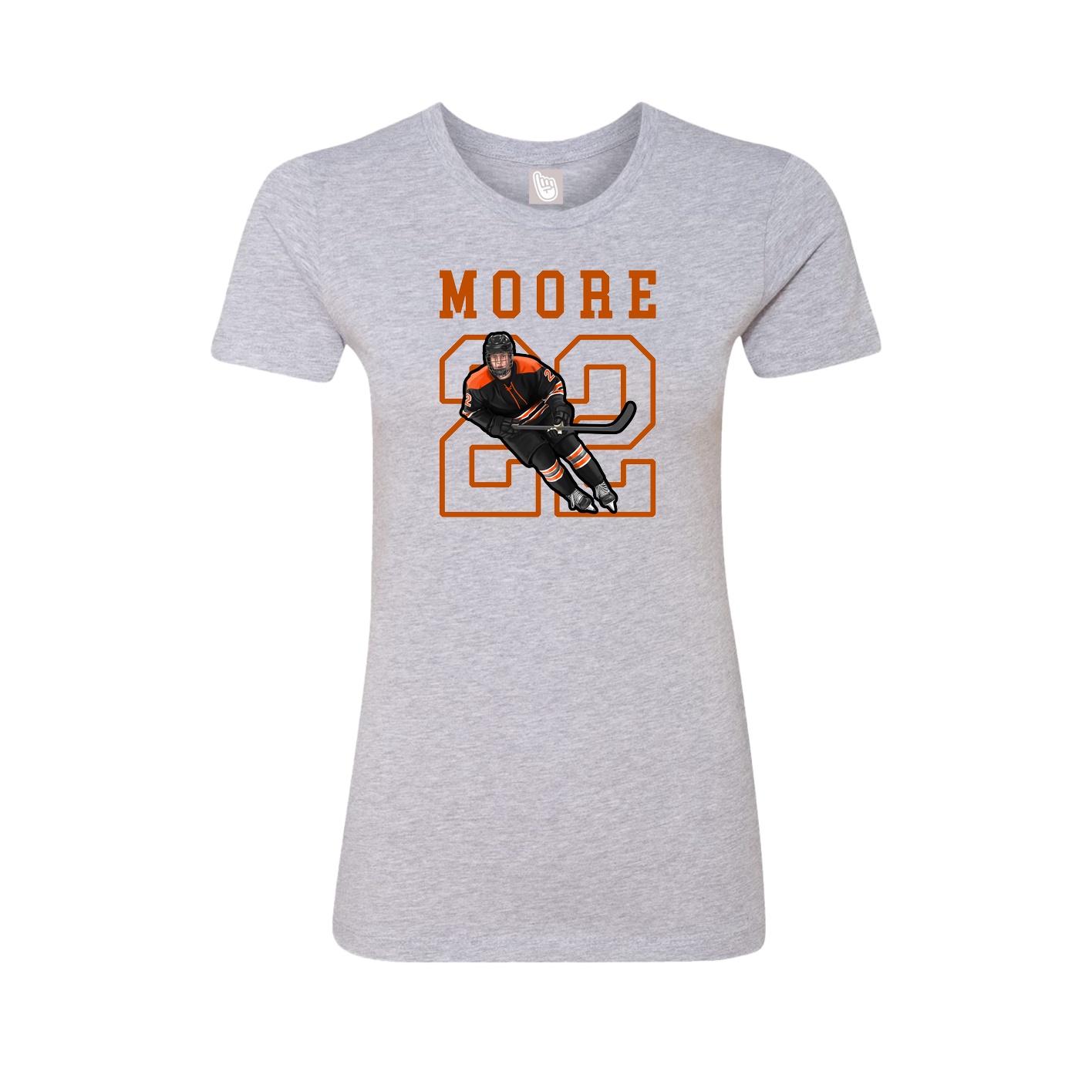 Fitted Women's Tee — Shirsey in Grey
