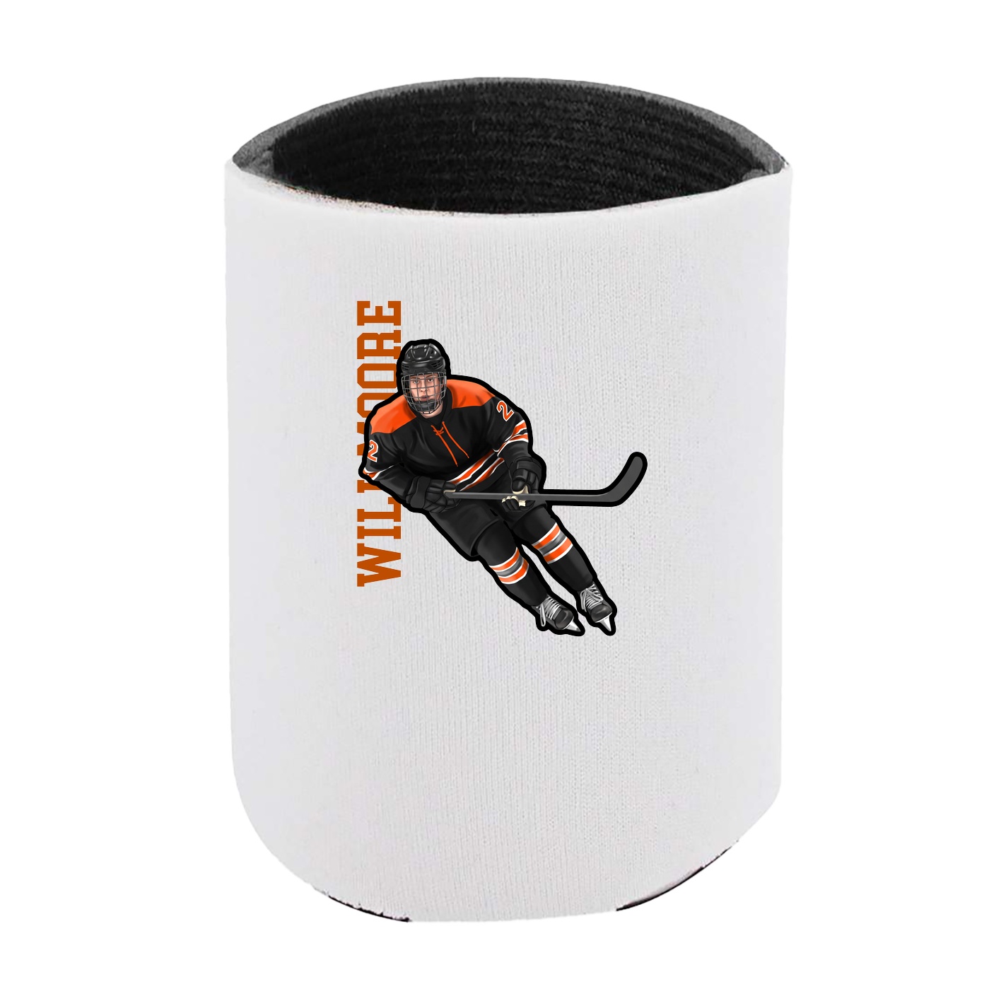 Can Holder — Name Vertical in White