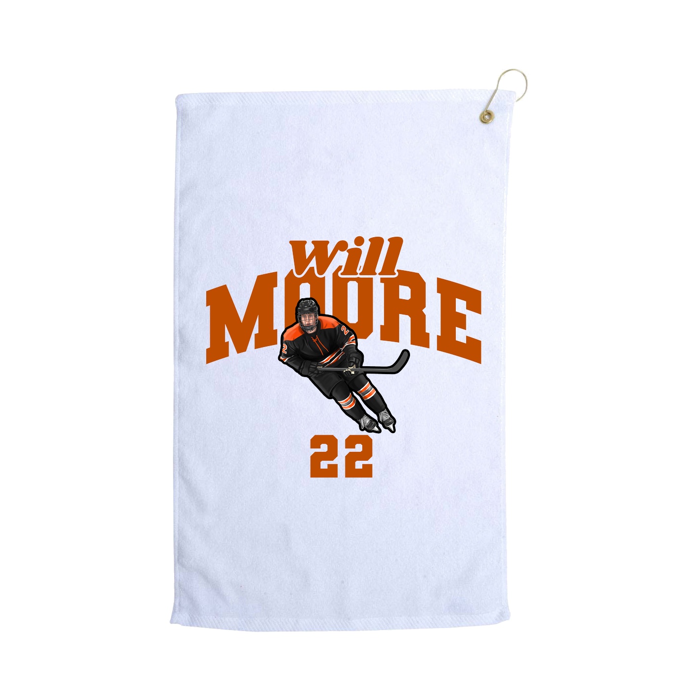 Golf Towel — Signature Arch in White