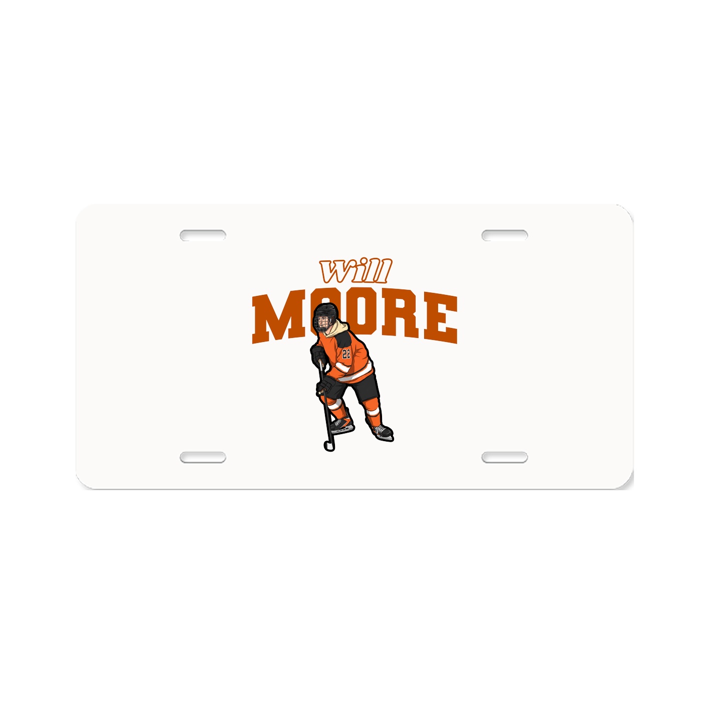 License Plate — Name Arch in Classic