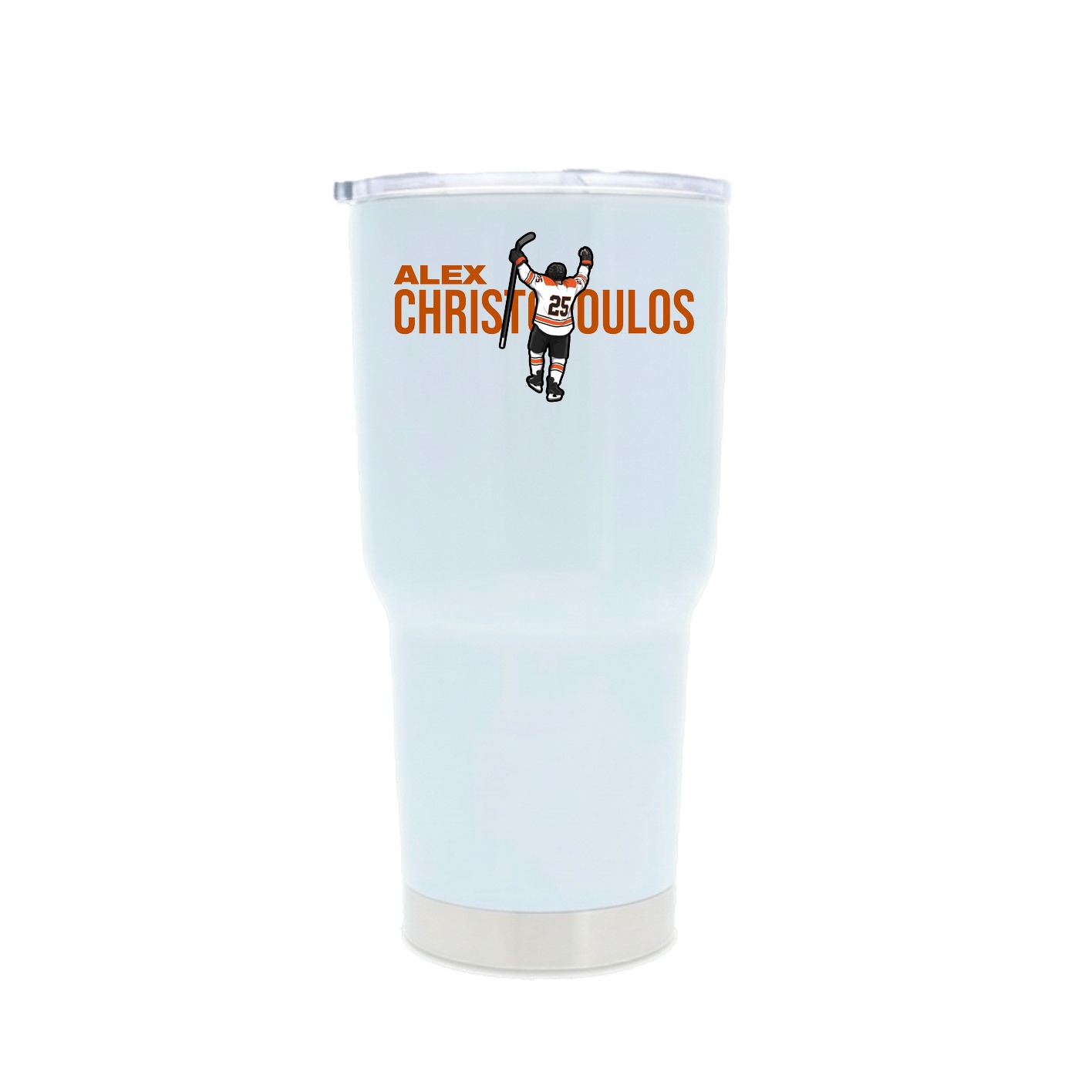 30oz Stainless Steel Tumbler — Player Name in White