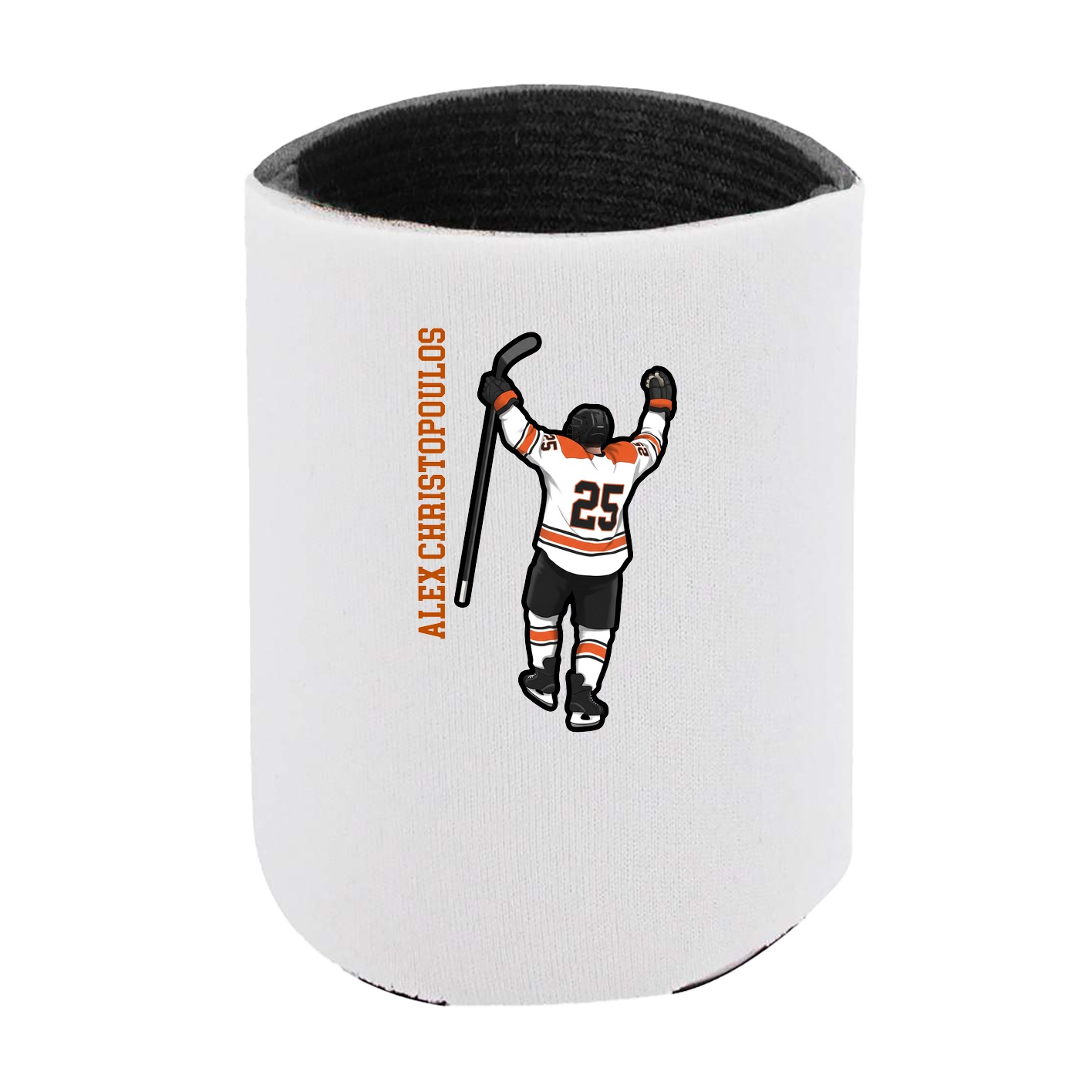 Can Holder — Name Vertical in White