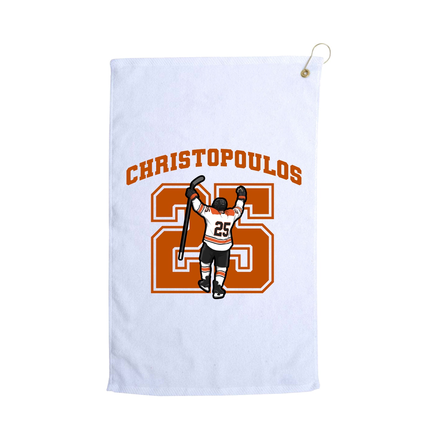 Golf Towel — Number in White