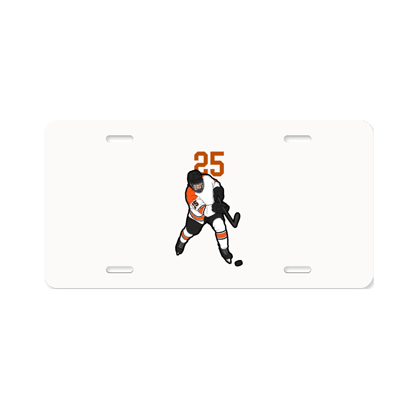 License Plate — Number Top in Classic