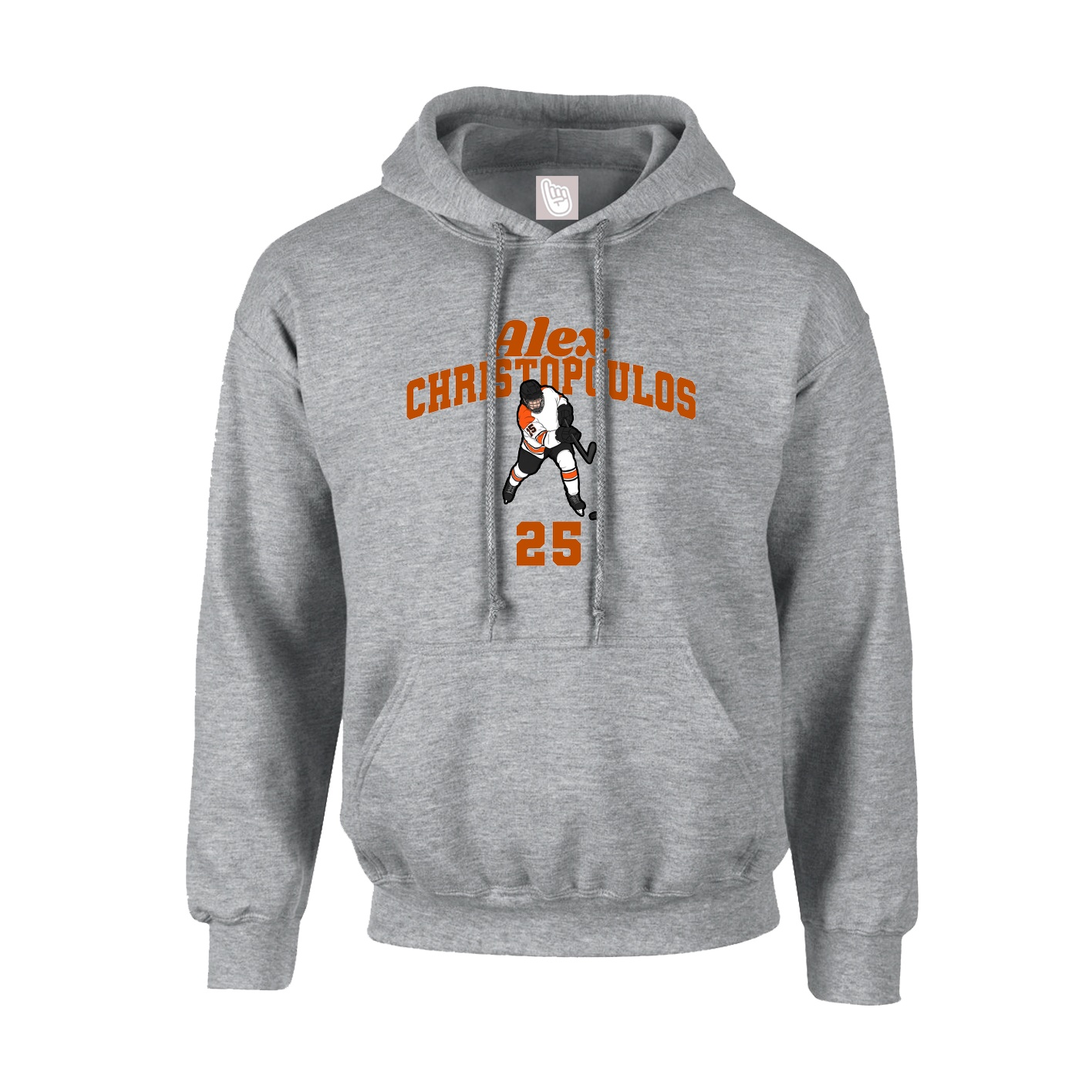 Youth Hoodie — Signature Arch in Grey