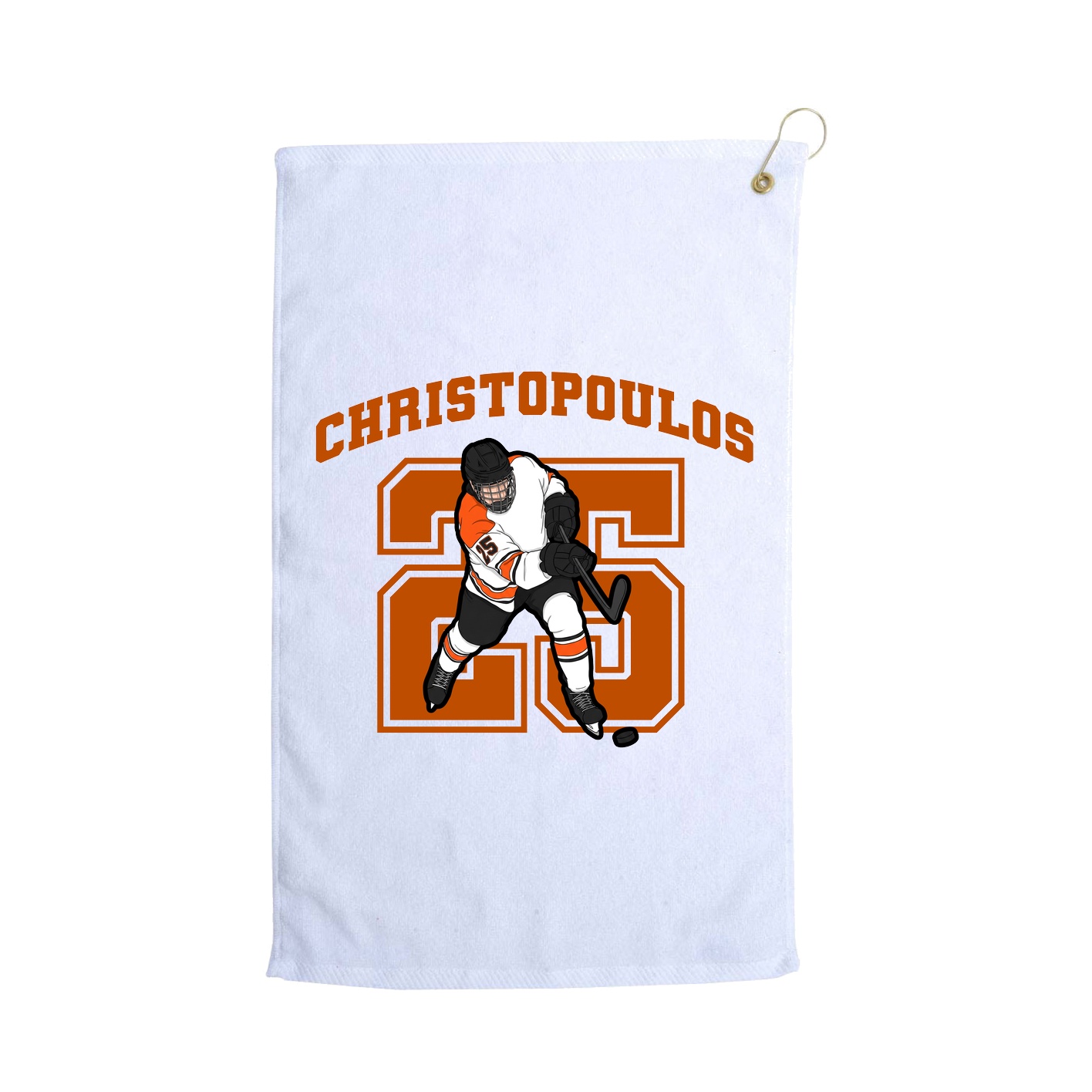Golf Towel — Number in White