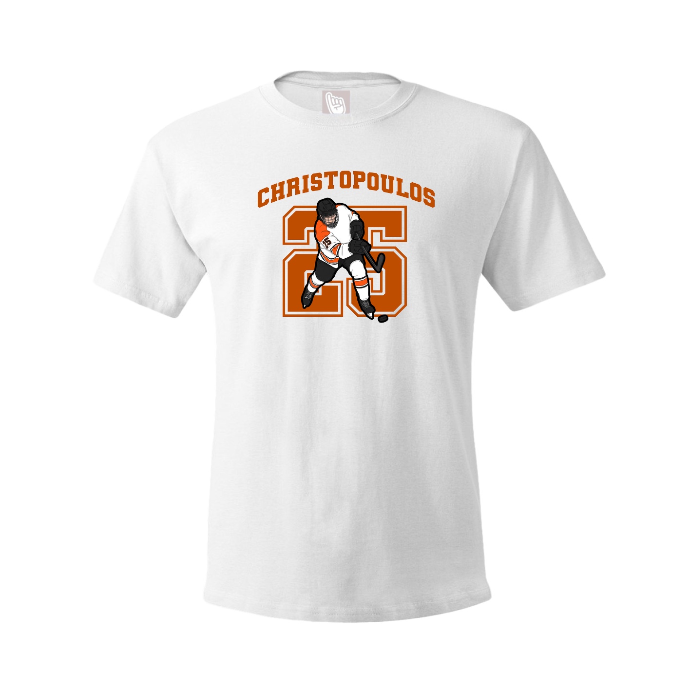 Youth Tee — Number in White