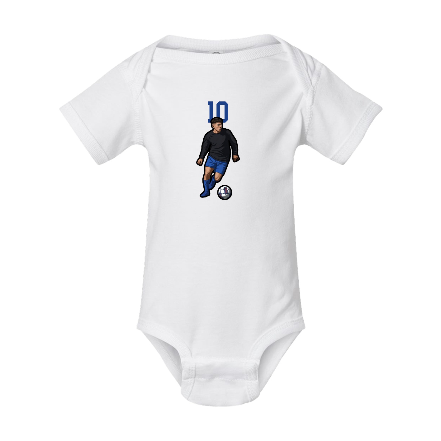 Baby Onesie — Number Top in White